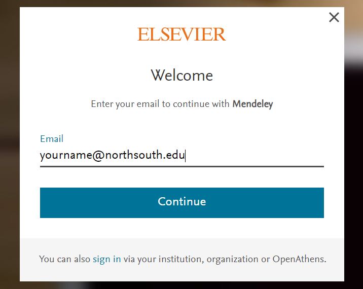 Mendeley Registration